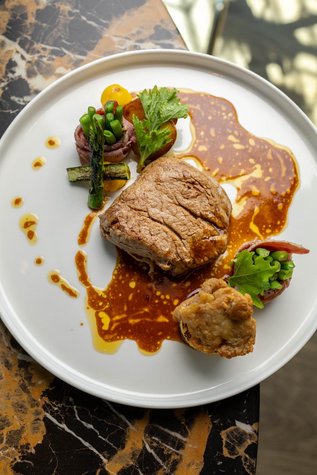 Culinair gerecht bij Limes aan den Rijn