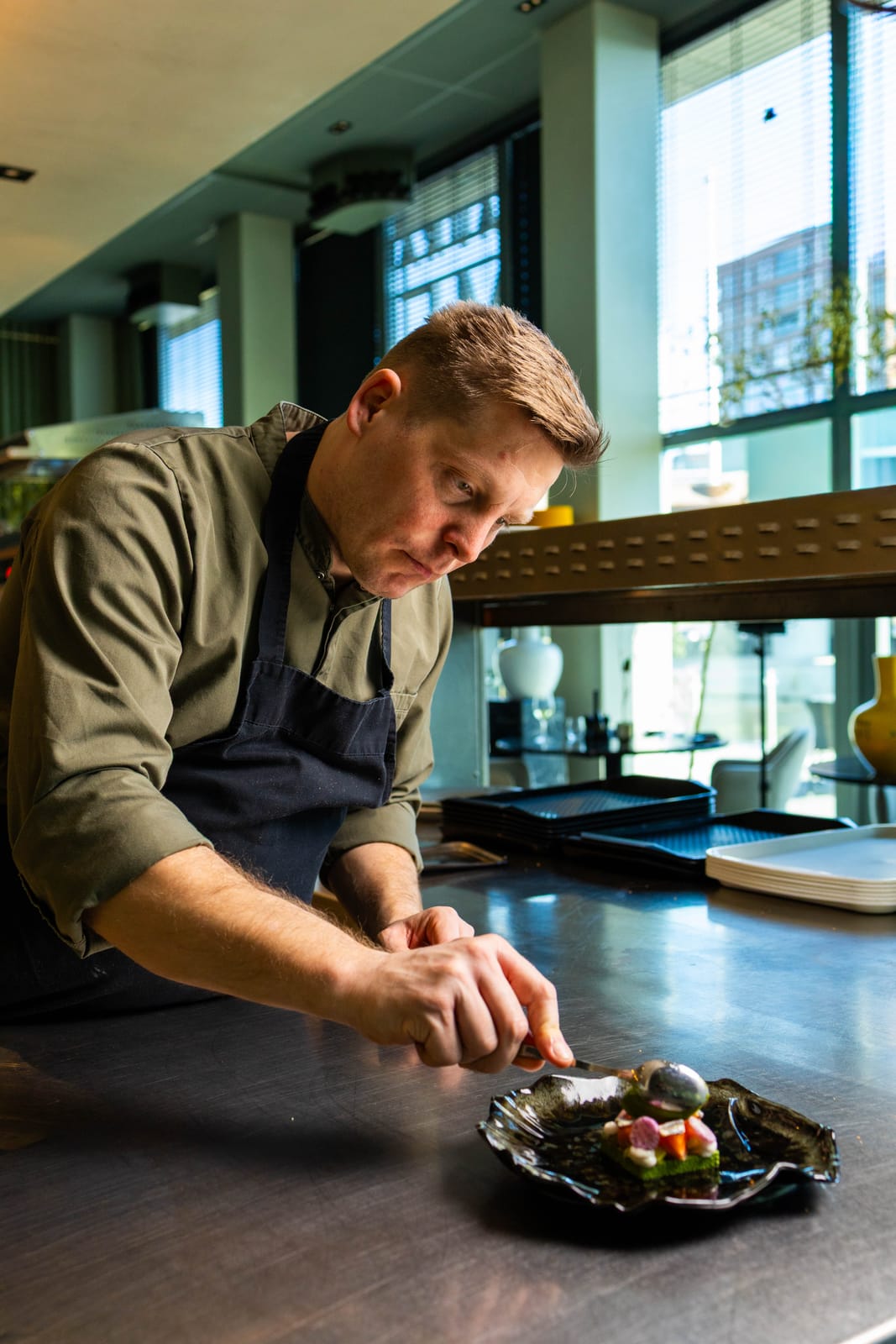 Bord met gerecht bij Limes aan den Rijn